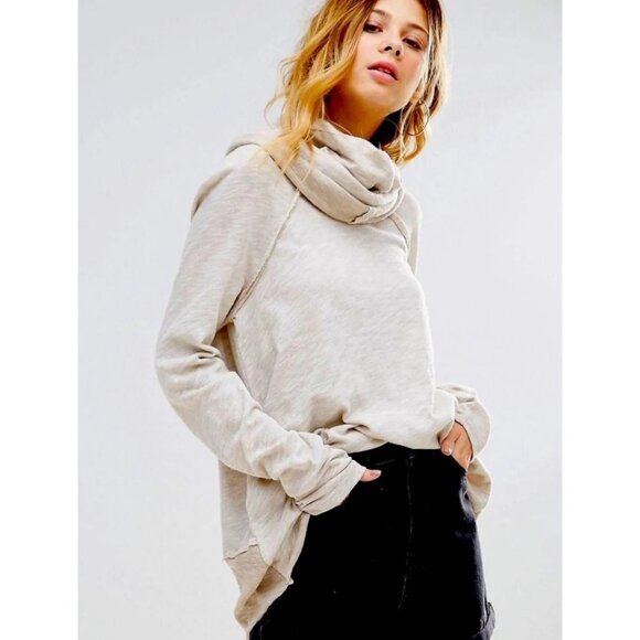 Free People Tops - Free People Beach Cocoon Cowl Neck Pullover Tunic Top